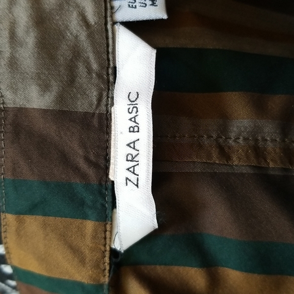 Zara Striped Wrap Blouse - Picture 7 of 8